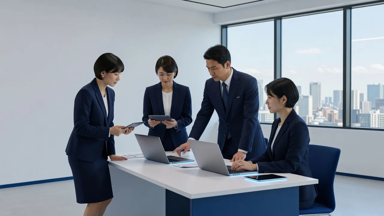 クラウド移行計画についてディスカッションする担当者
